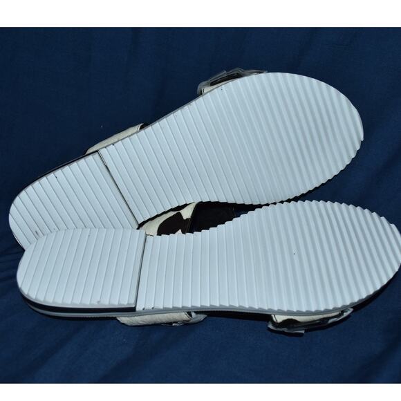 NEW Donald J Pliner Cow Print Calf Women's 7.5M Open Toe Sandals Slip-On Shoes - Picture 6 of 9